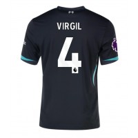 Liverpool Virgil van Dijk #4 Vonkajší futbalový dres 2024-25 Krátky Rukáv